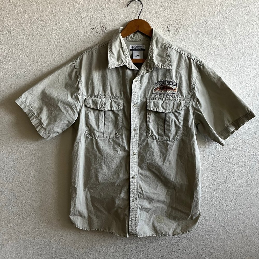 Columbia Men's PFG Shirt Tamiami Short Sleeve Shirt Size S Style FM7161